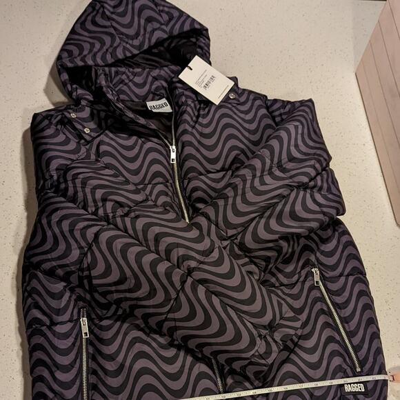 URBAN OUTFITTERS The Ragged Priest Unisex Ripple Puffer Jacket XL, NWT! - Picture 6 of 10